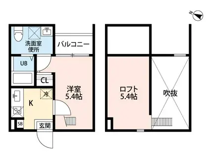 DREI(1SK/1階)の間取り写真
