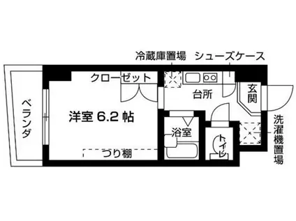 FCプレミール三田(1K/3階)の間取り写真