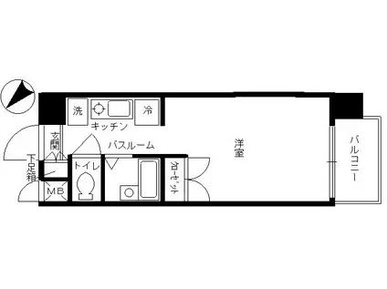 フェニックス大塚駅前(ワンルーム/5階)の間取り写真