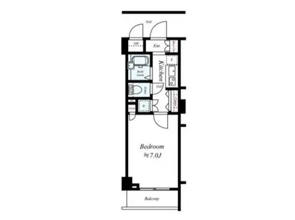 ステージグランデ田園調布(1K/4階)の間取り写真