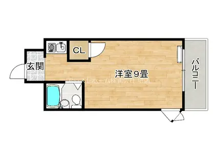 メゾンボナール(1K/5階)の間取り写真