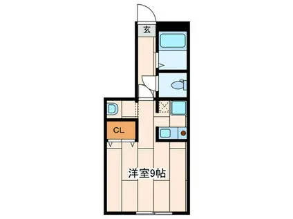 ＪＲ東海道本線 大船駅 徒歩10分 3階建 築22年(ワンルーム/1階)の間取り写真