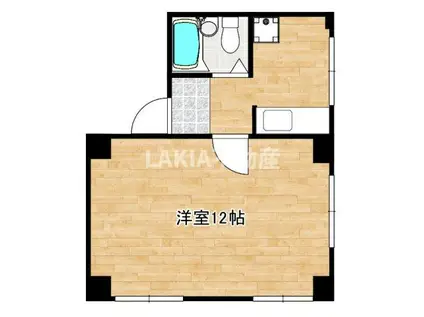 ロイヤルマツイ(1K/4階)の間取り写真