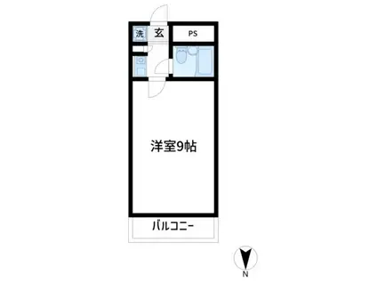 グローリア初穂小岩(1K/8階)の間取り写真