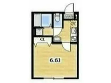 ベラ ビスタ海老名(1K/2階)の間取り写真