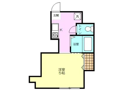 第7Z西村ビル(1K/4階)の間取り写真