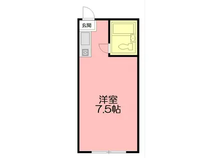 パレーシャル湘南館III(ワンルーム/1階)の間取り写真