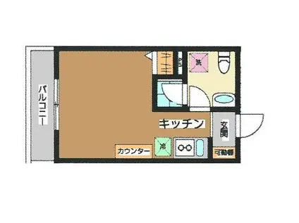 MAISON・OLIVE(ワンルーム/2階)の間取り写真