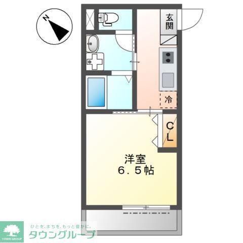 A.C.GRANDAGE(1K/1階)の間取り写真