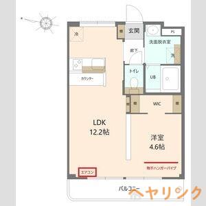 サンテラス226(1LDK/1階)の間取り写真