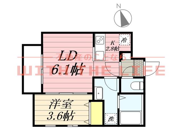 CHERIM西鉄久留米IV(1LDK/1階)の間取り写真
