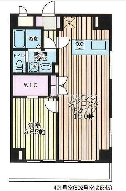 ルミエール(1LDK/4階)の間取り写真