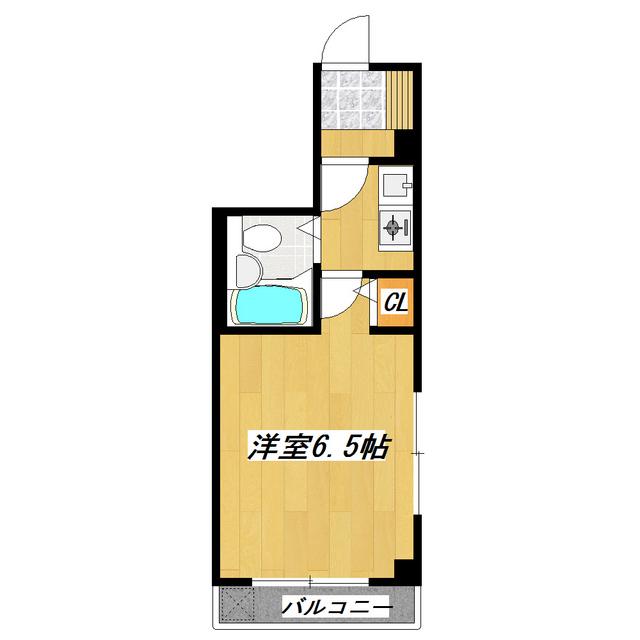 アーク新小岩(1K/4階)の間取り写真