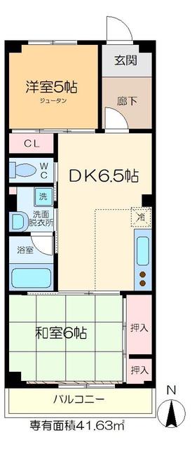 小池マンション(2DK/3階)の間取り写真