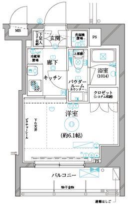 REALIZE平和島(1K/2階)の間取り写真