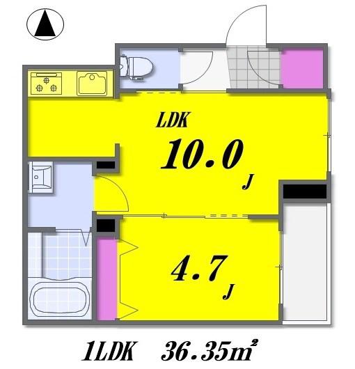 BEREOGLANZ氷川台べレオグランツヒカワダイ(1LDK/3階)の間取り写真