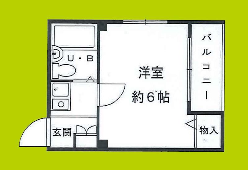 イーエス新大阪(1K/4階)の間取り写真