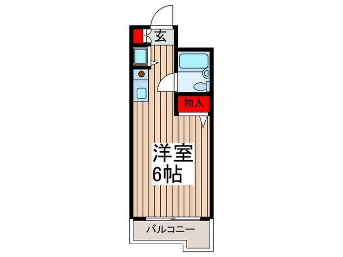 モンシェ―ル新小岩(ワンルーム/3階)の間取り写真