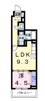 MAISON IT KING キング(1LDK/1階)の間取り写真
