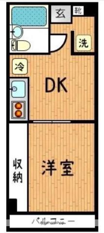 ハイツリヴァ・スター(1DK/2階)の間取り写真