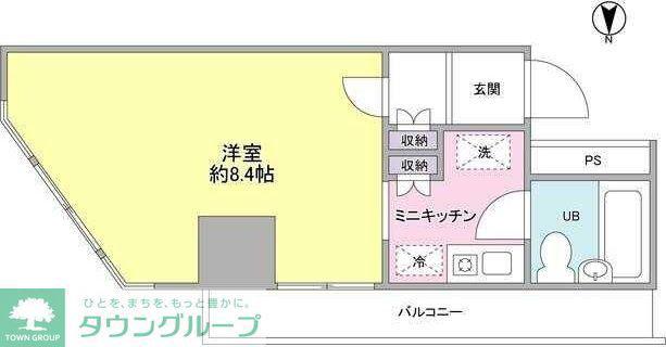 東急ドエルアルス淵野辺3丁目(ワンルーム/3階)の間取り写真