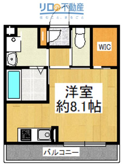 P-スマイルカーサ(ワンルーム/2階)の間取り写真