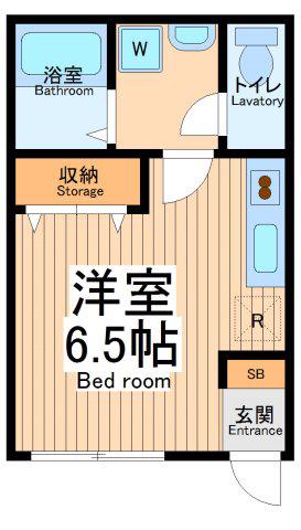 レゾナンス(ワンルーム/1階)の間取り写真