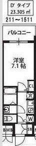 S-RESIDENCE新大阪駅前(1K/3階)の間取り写真
