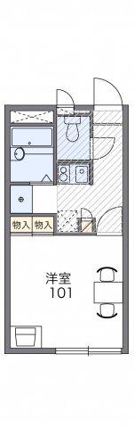 レオパレス宝(1K/2階)の間取り写真