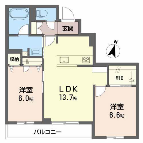 ニンナ・ナンナ C棟(2LDK/3階)の間取り写真