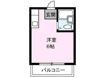 メゾン岸和田(ワンルーム/4階)の間取り写真