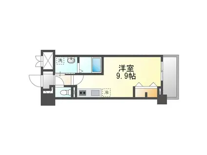 CILIEGIO桜坂(ワンルーム/2階)の間取り写真