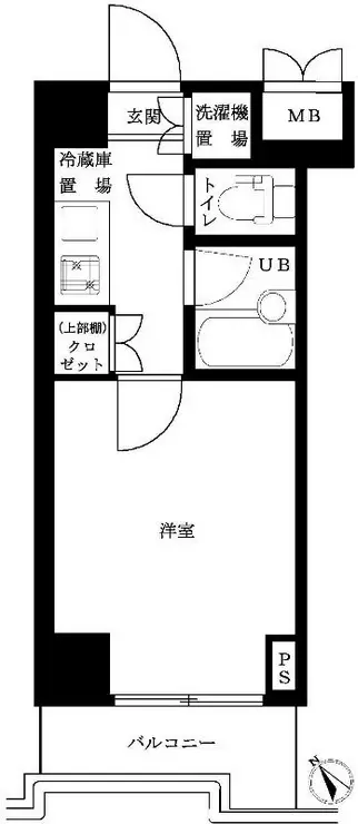 ルーブル神宮前 6階階 間取り