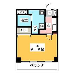 I.S.M III(1K/1階)の間取り写真