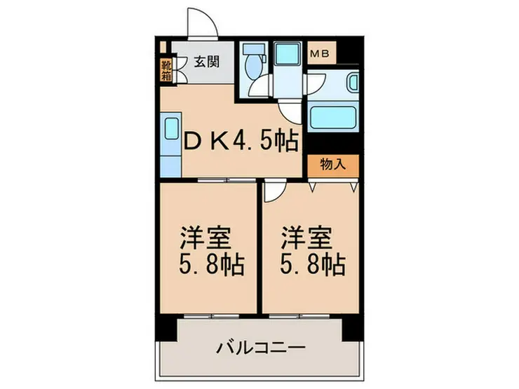 シーザーレジデンスつつじヶ丘 3階階 間取り