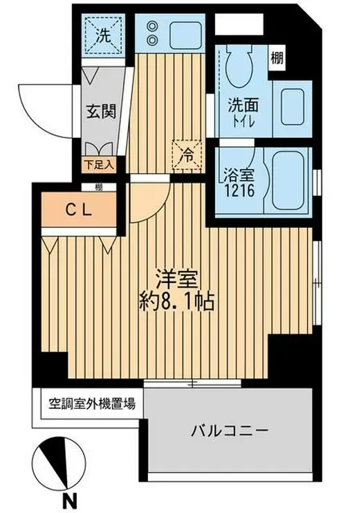 クリオ戸越銀座壱番館 2階階 間取り