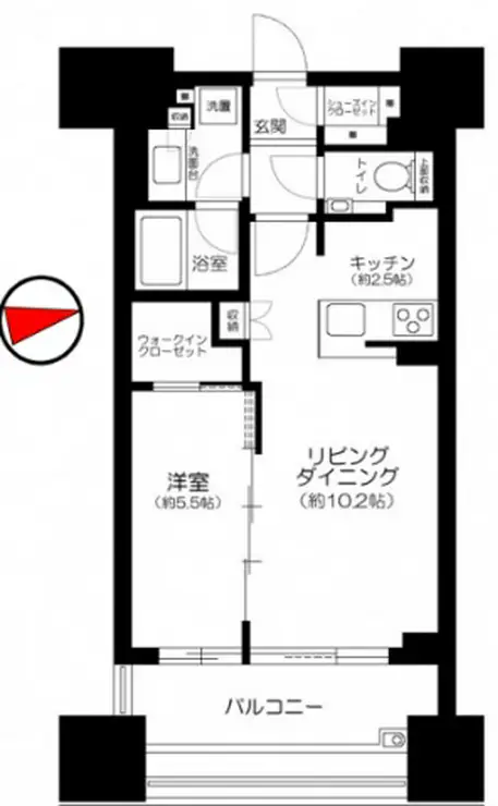 シティタワー銀座東 20階階 間取り