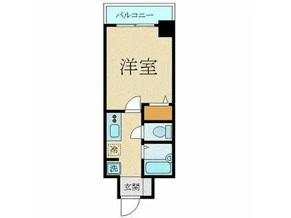 スカイコート銀座東第2(1K/7階)の間取り写真