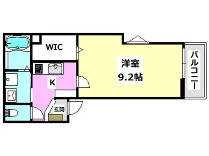 アルバス豊川(1K/1階)の間取り写真