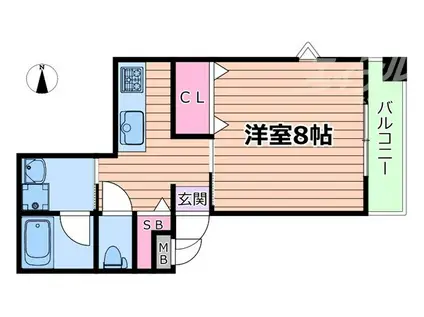 COMHOUSEI(1K/1階)の間取り写真