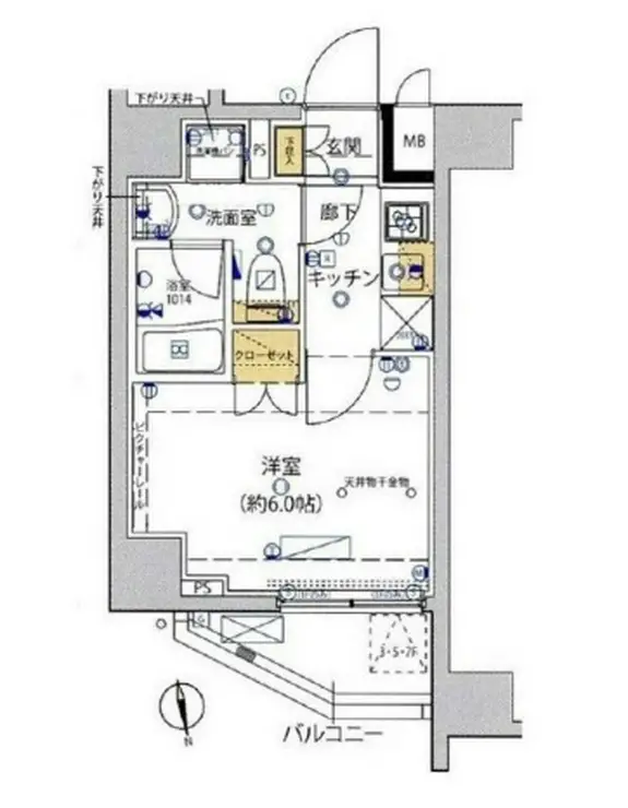 ライジングプレイス綾瀬二番館 7階階 間取り