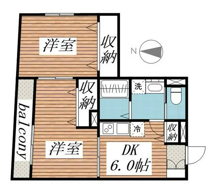 桜山ハイツ 3階階 間取り