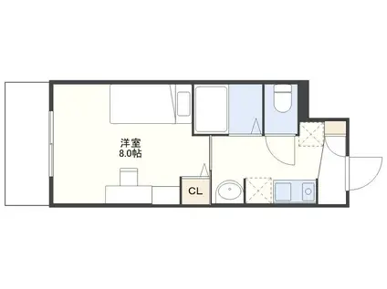 カレッジコート長崎大学前(ワンルーム/2階)の間取り写真