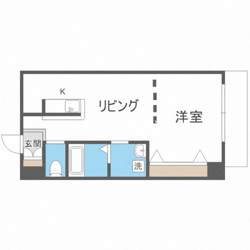 ラ・メージュ(1LDK/2階)の間取り写真