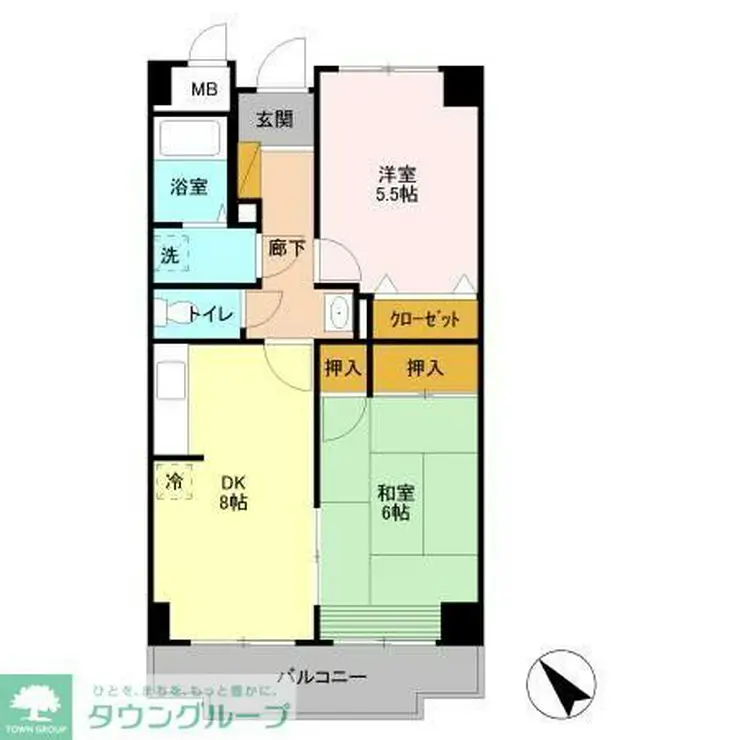 グラースマロニエ 5階階 間取り