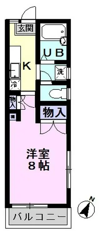 マインドハイム松本 2階階 間取り