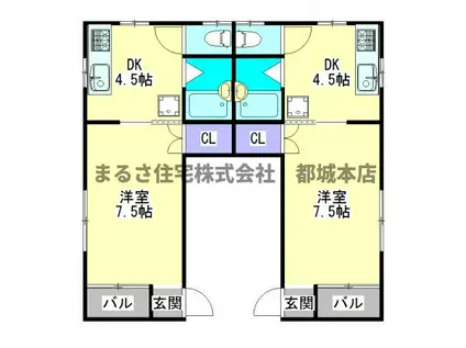 メゾンETO 5(1DK/1階)の間取り写真