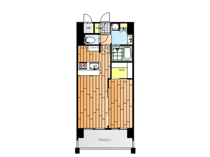 トラストコート中筋(1LDK/10階)の間取り写真