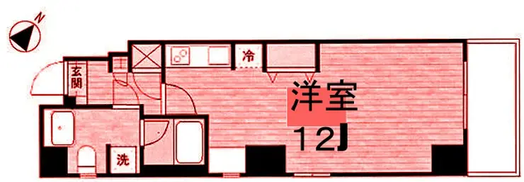 ドゥ・クリヨン 6階階 間取り