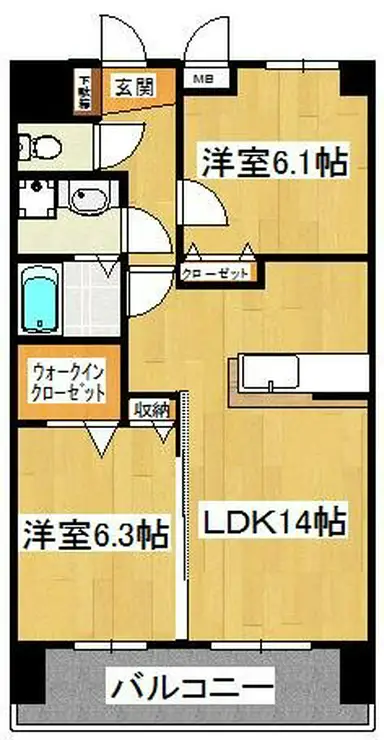 オリーブコート塚田 4階階 間取り